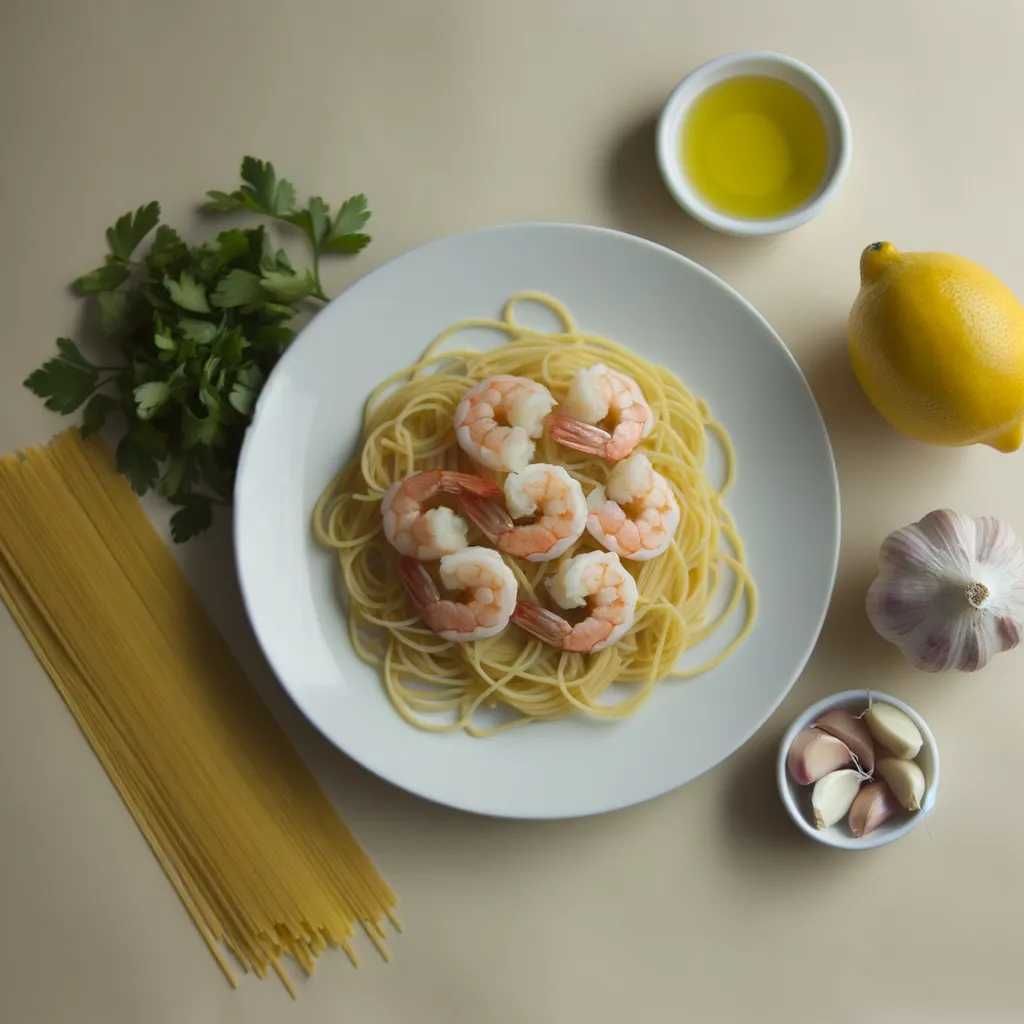 Lemon Garlic Shrimp Pasta