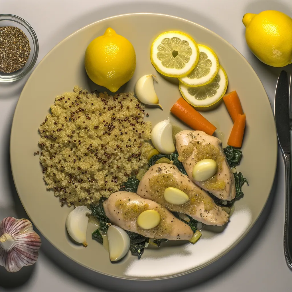 Garlic Lemon Chicken with Quinoa