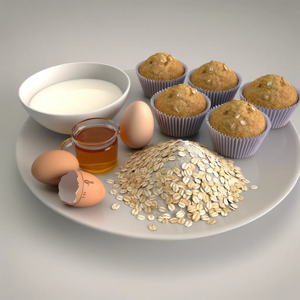 Honey Oat Muffins
