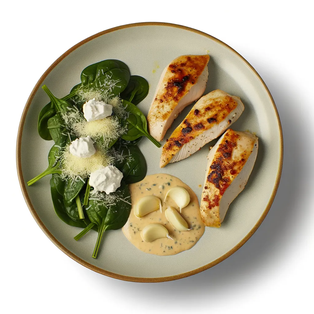 Creamy Garlic Parmesan Spinach Chicken