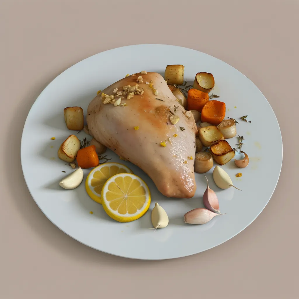 Lemon Garlic Chicken with Roasted Vegetables