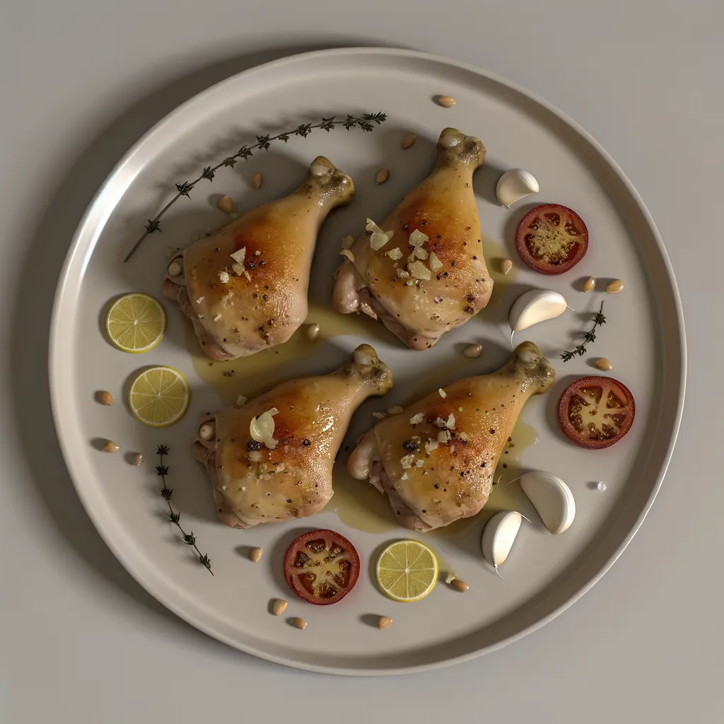 Lemon Garlic Roasted Chicken Thighs