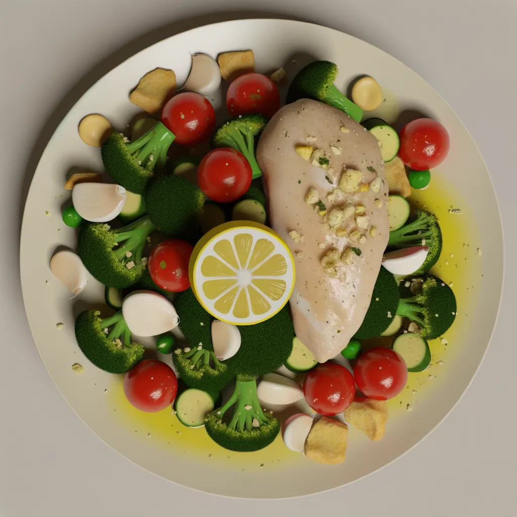 One-Pan Lemon Garlic Chicken & Veggies