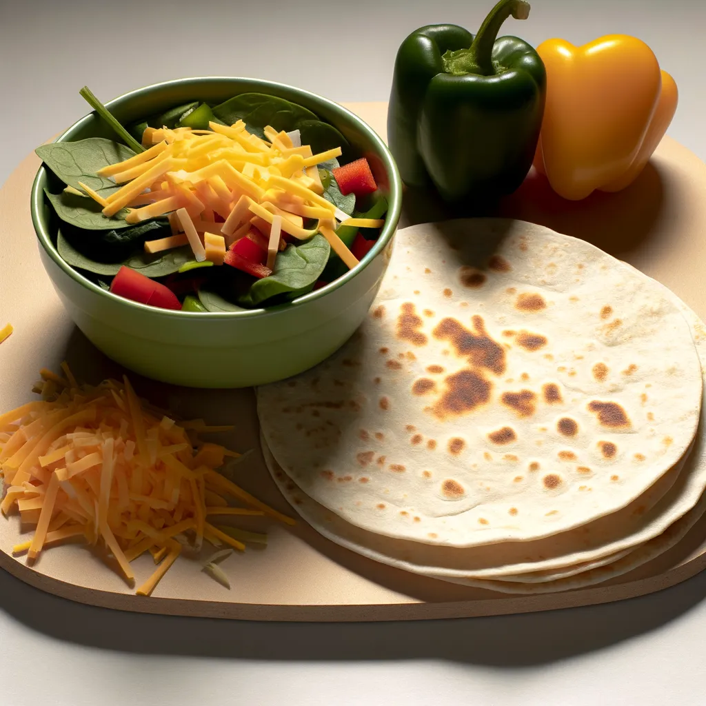 Cheesy Vegetable Quesadillas