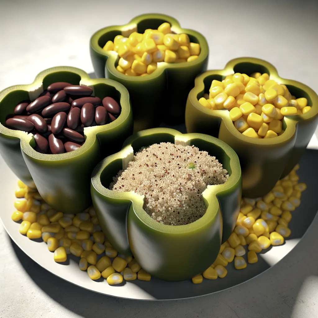 Vegetarian Quinoa Stuffed Bell Peppers