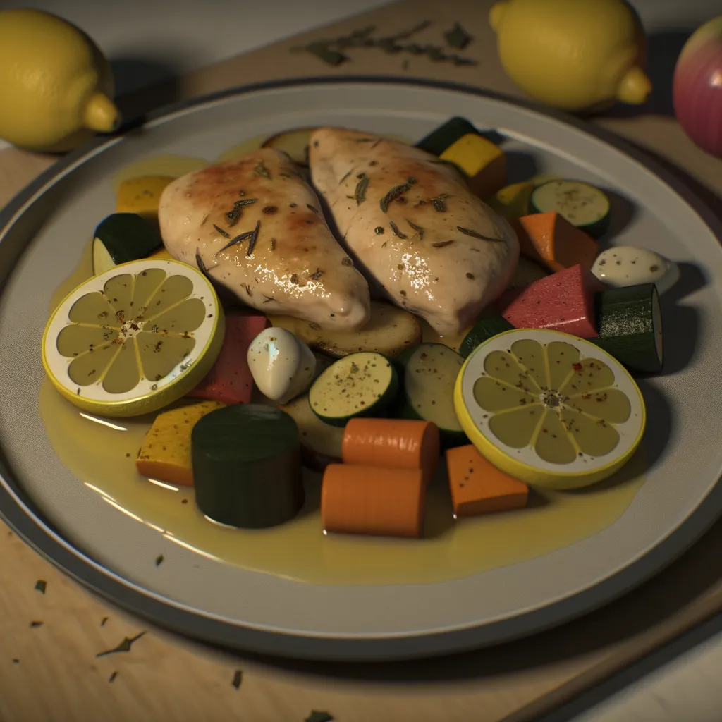 One-Pan Lemon Herb Chicken with Veggies