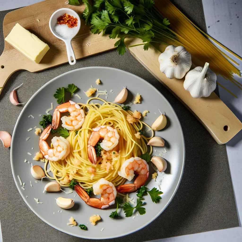 Garlic Butter Shrimp Pasta