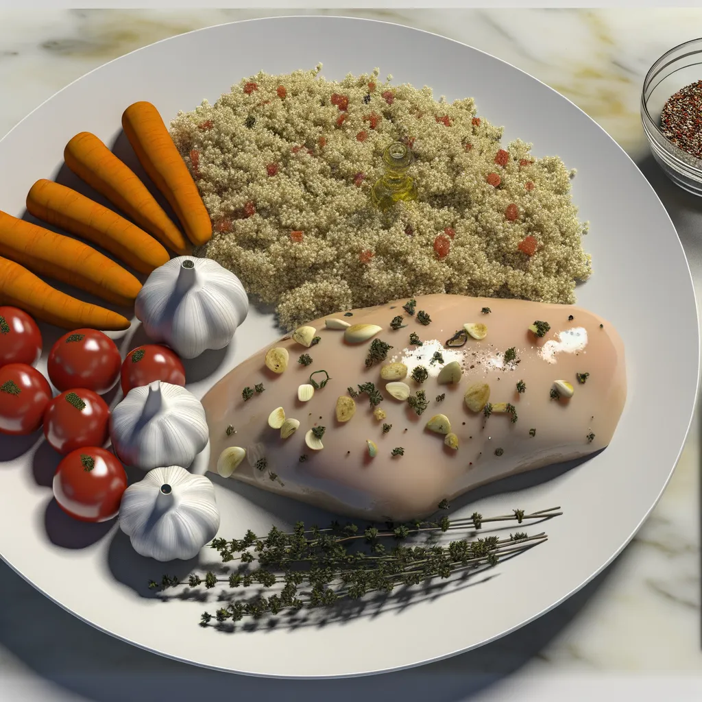 Garlic Herb Chicken with Quinoa