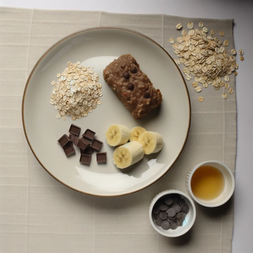 Choco-Banana Oat Bars
