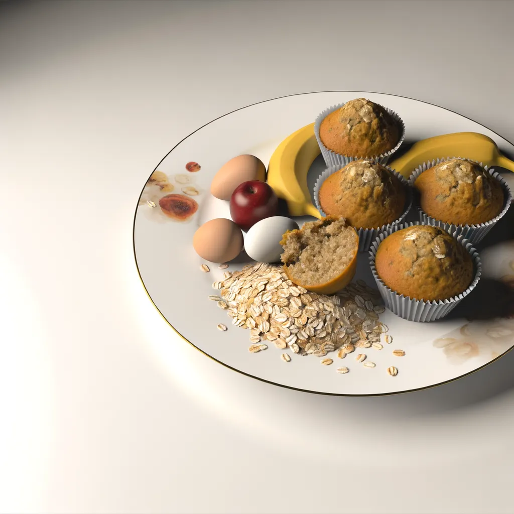 Banana Oat Muffins