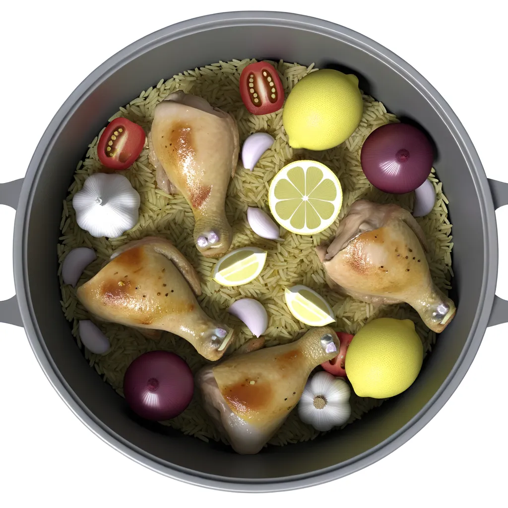 One-Pot Lemon Garlic Chicken and Rice