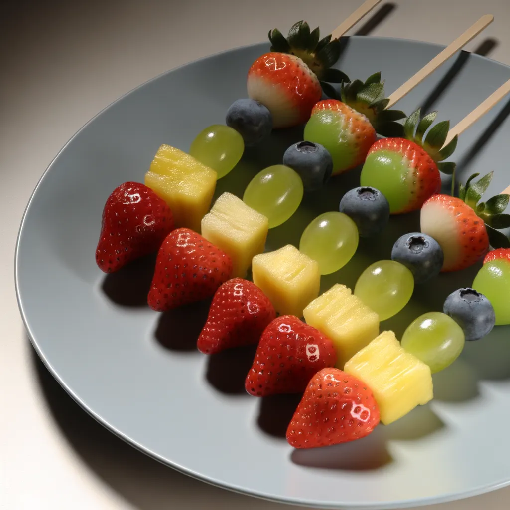 Rainbow Fruit Skewers