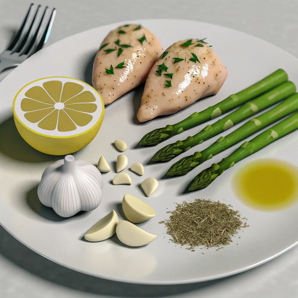 Lemon Garlic Chicken with Asparagus