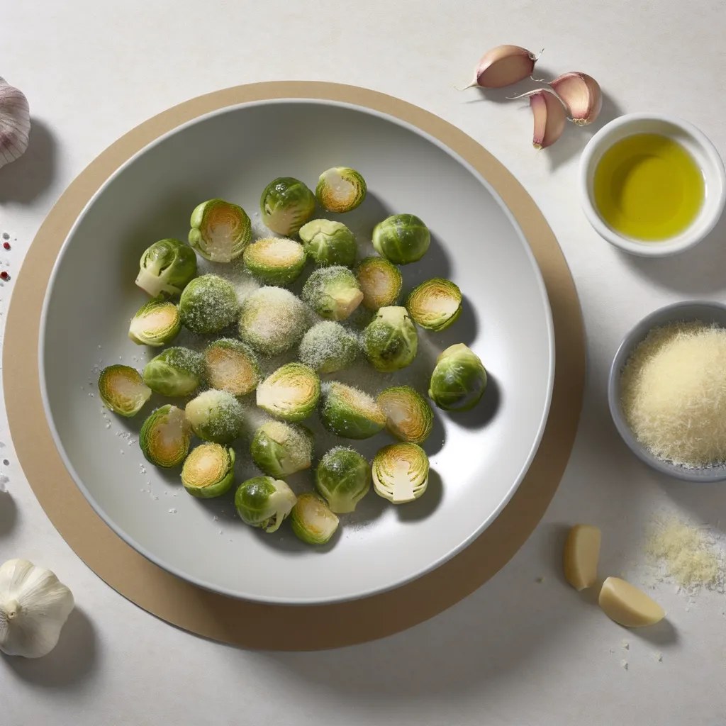 Air Fryer Garlic Parmesan Brussels Sprouts