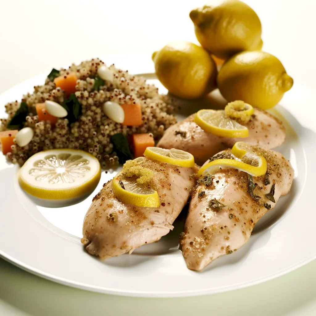 Lemon Herb Chicken with Quinoa Salad