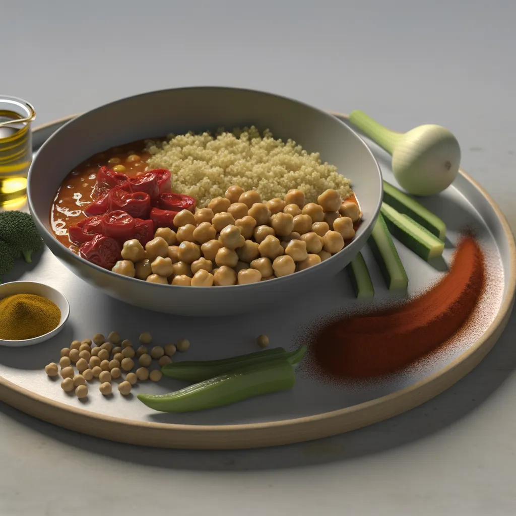 Spicy Chickpea and Quinoa Bowl