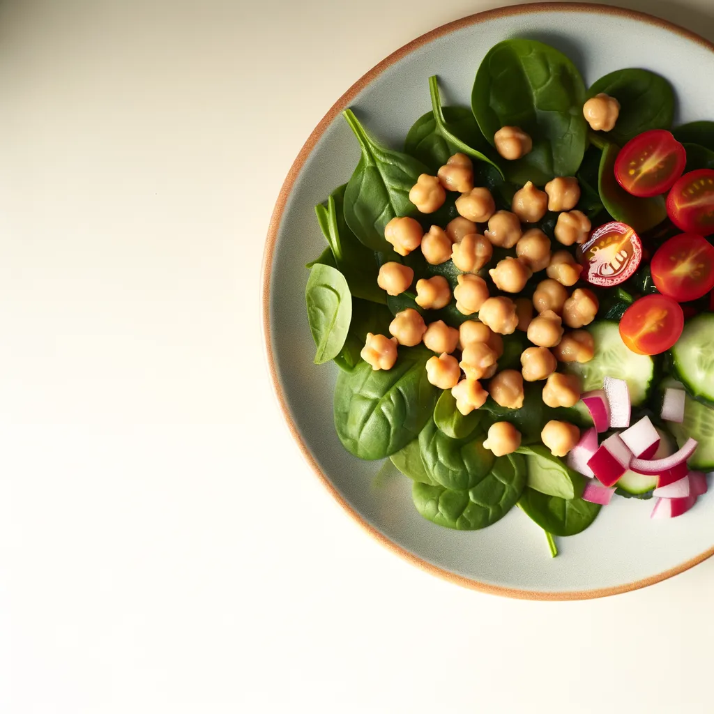 Chickpea and Spinach Salad