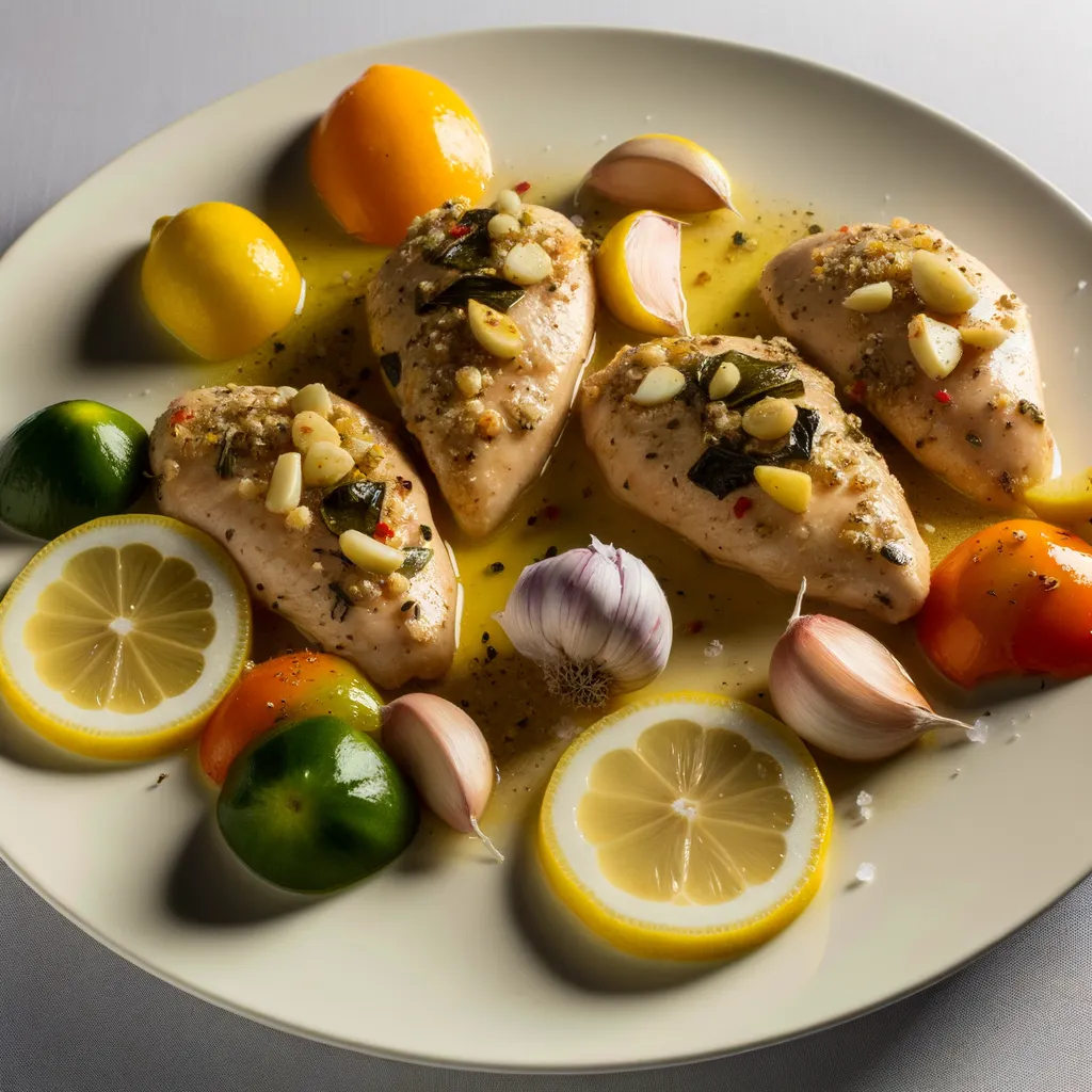 Lemon Garlic Chicken with Veggies